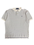 Vintage 2000s Polo White Blue Striped Shirt XL