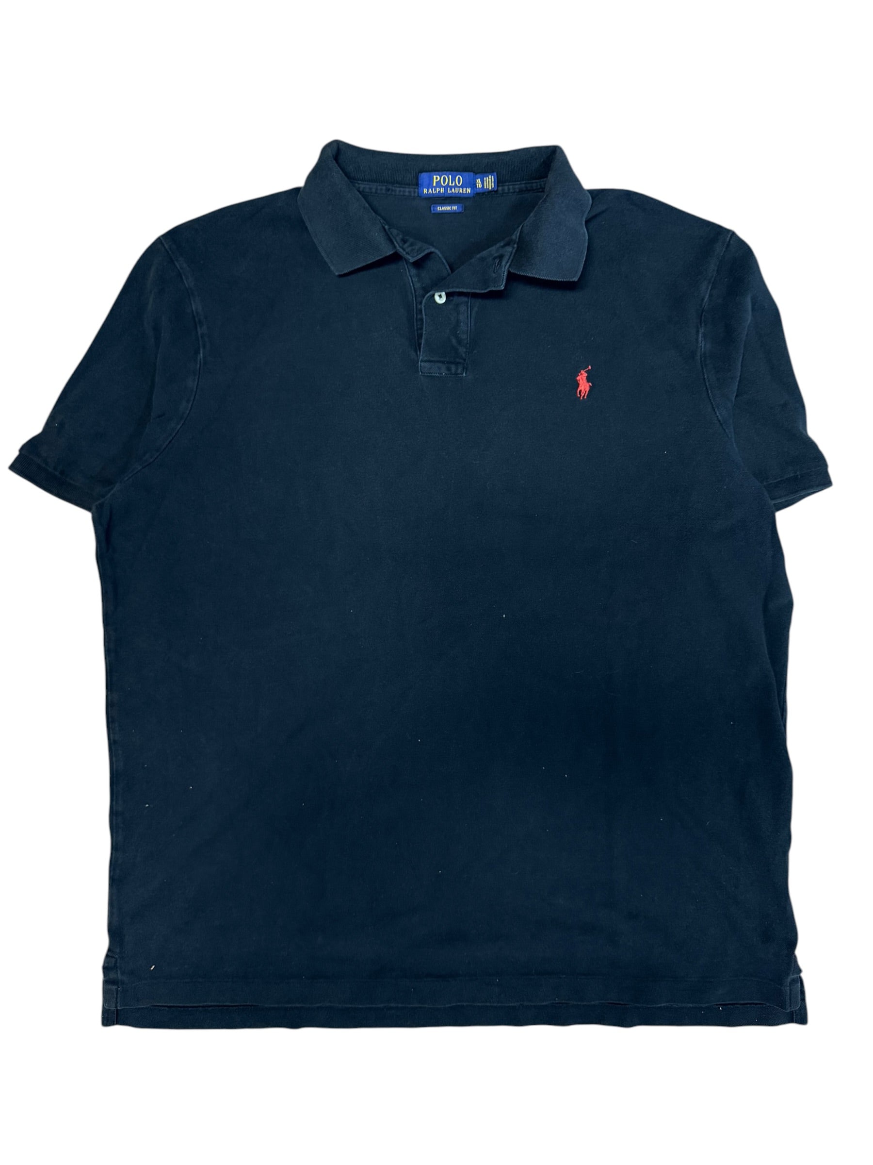Vintage 2000s Polo Plain Black Shirt XL
