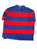 Vintage 2000s Polo Red Blue Striped Shirt 4XB