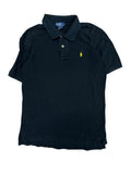Vintage 2000s Plain Black Polo Shirt Medium