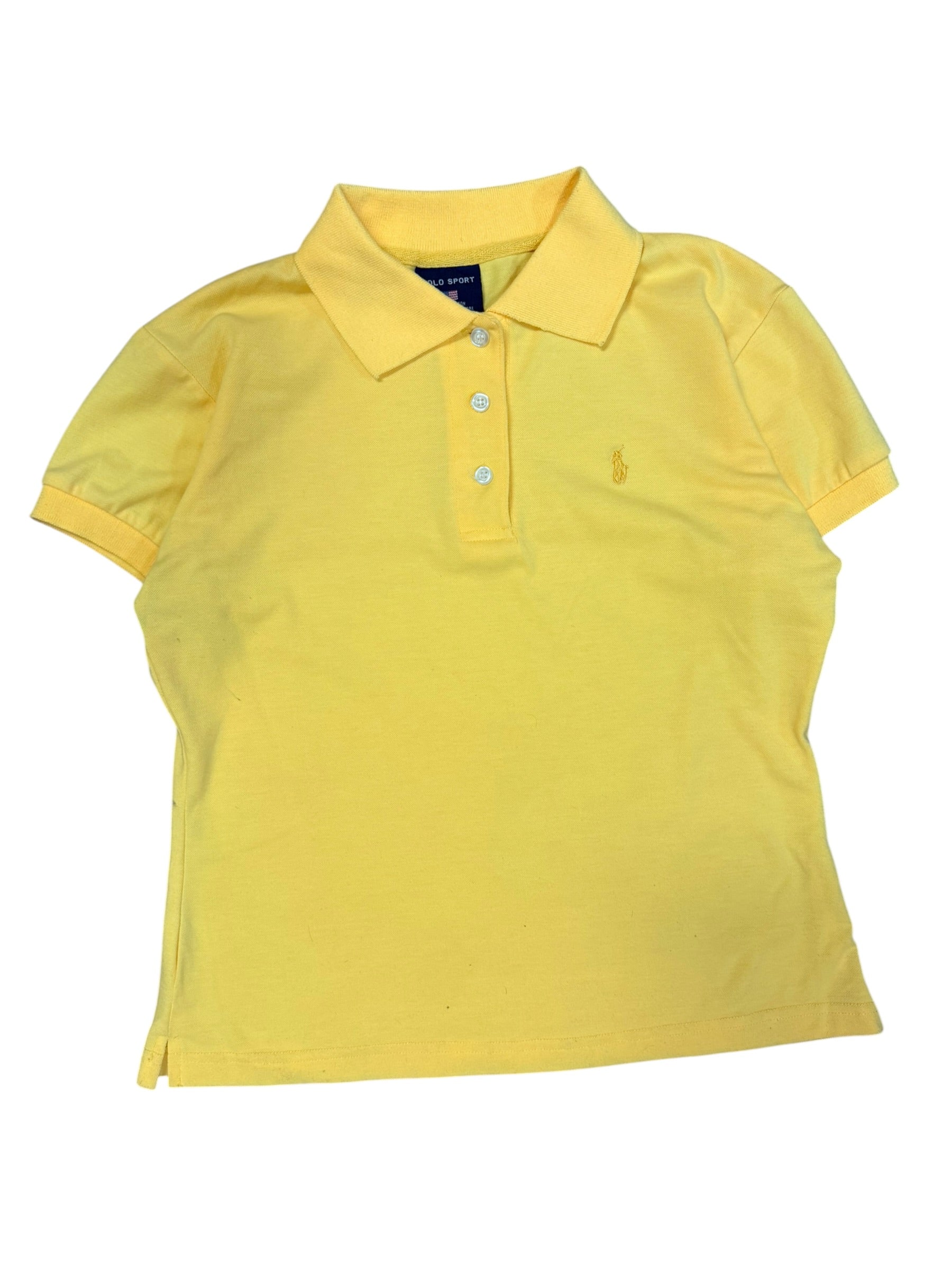 Vintage 2000s Yellow Polo Shirt Large