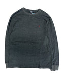 Vintage 2000s Grey Polo Long Sleeve Shirt Large