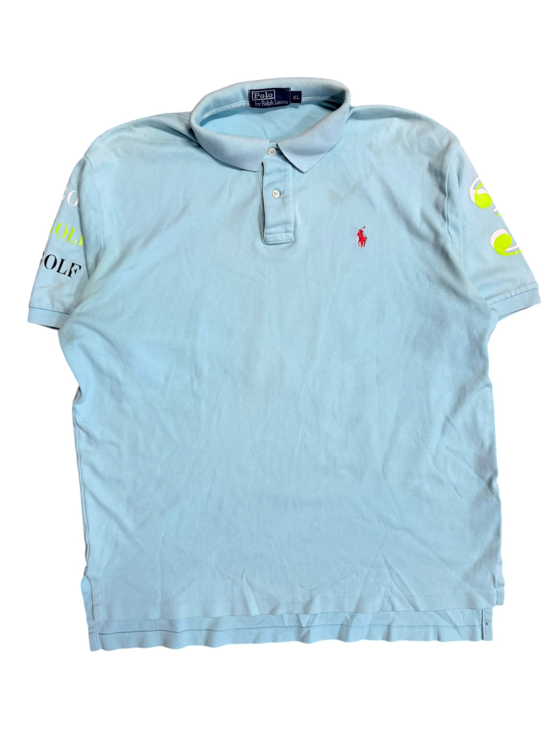 Vintage 2000s Graphic Polo Button Up Shirt XL