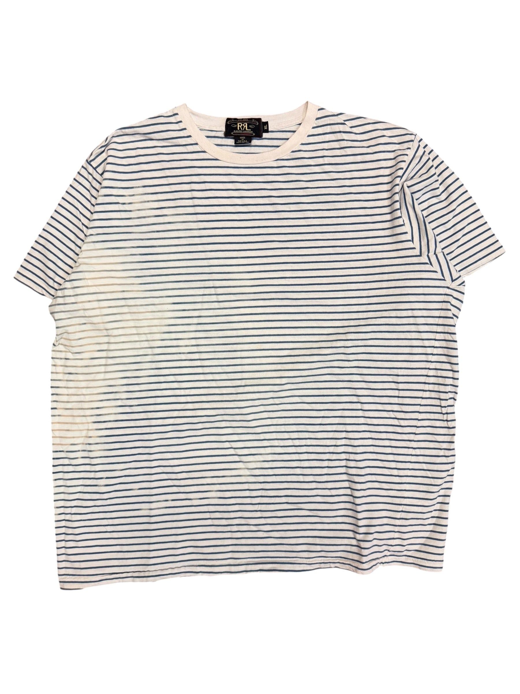 Vintage 2000s Double RL Faded Striped Shirt XL