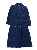 Vintage 1990s Polo Women’s Navy Blue Wool Coat Size 4