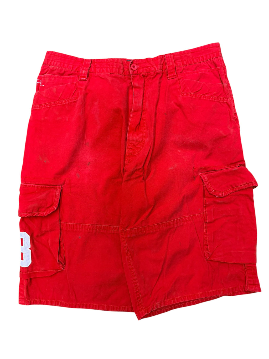 Vintage 1999s Polo Big Pony Red Cargo Shorts 40W