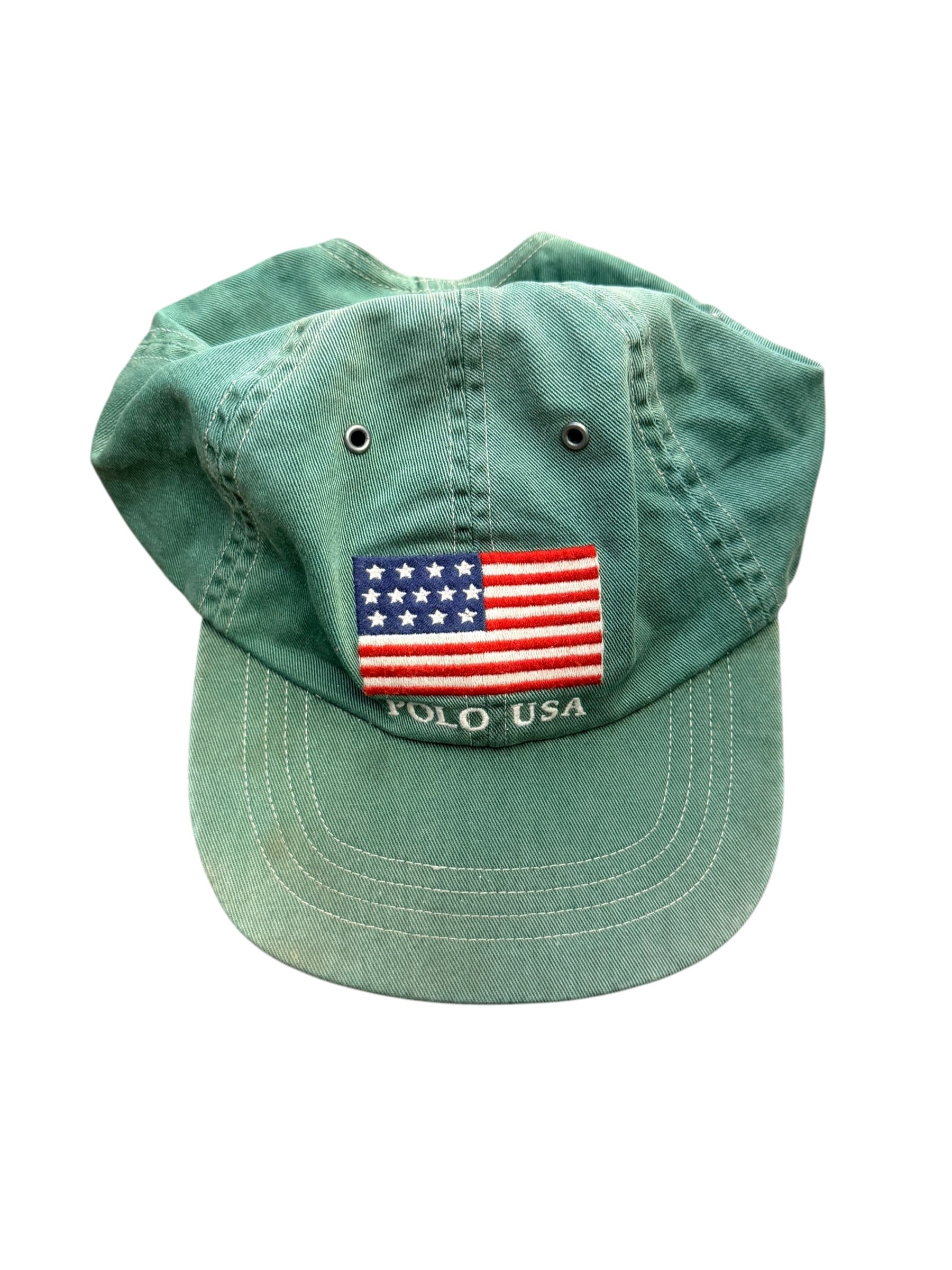 Vintage 1990s Polo USA Flag Hat