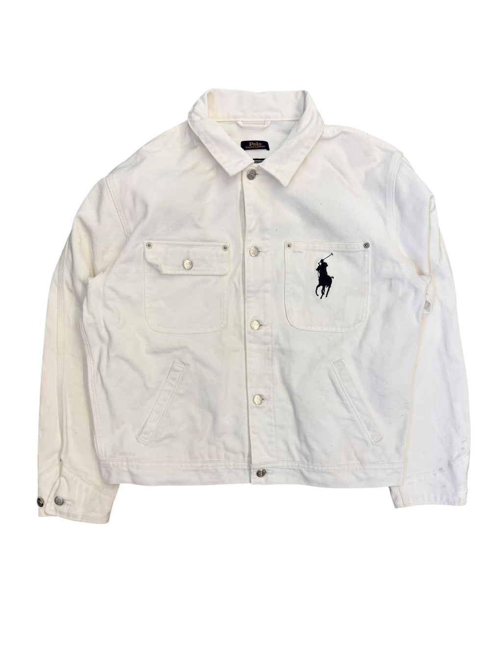 Polo 2020 Olympics White Denim Jacket Large