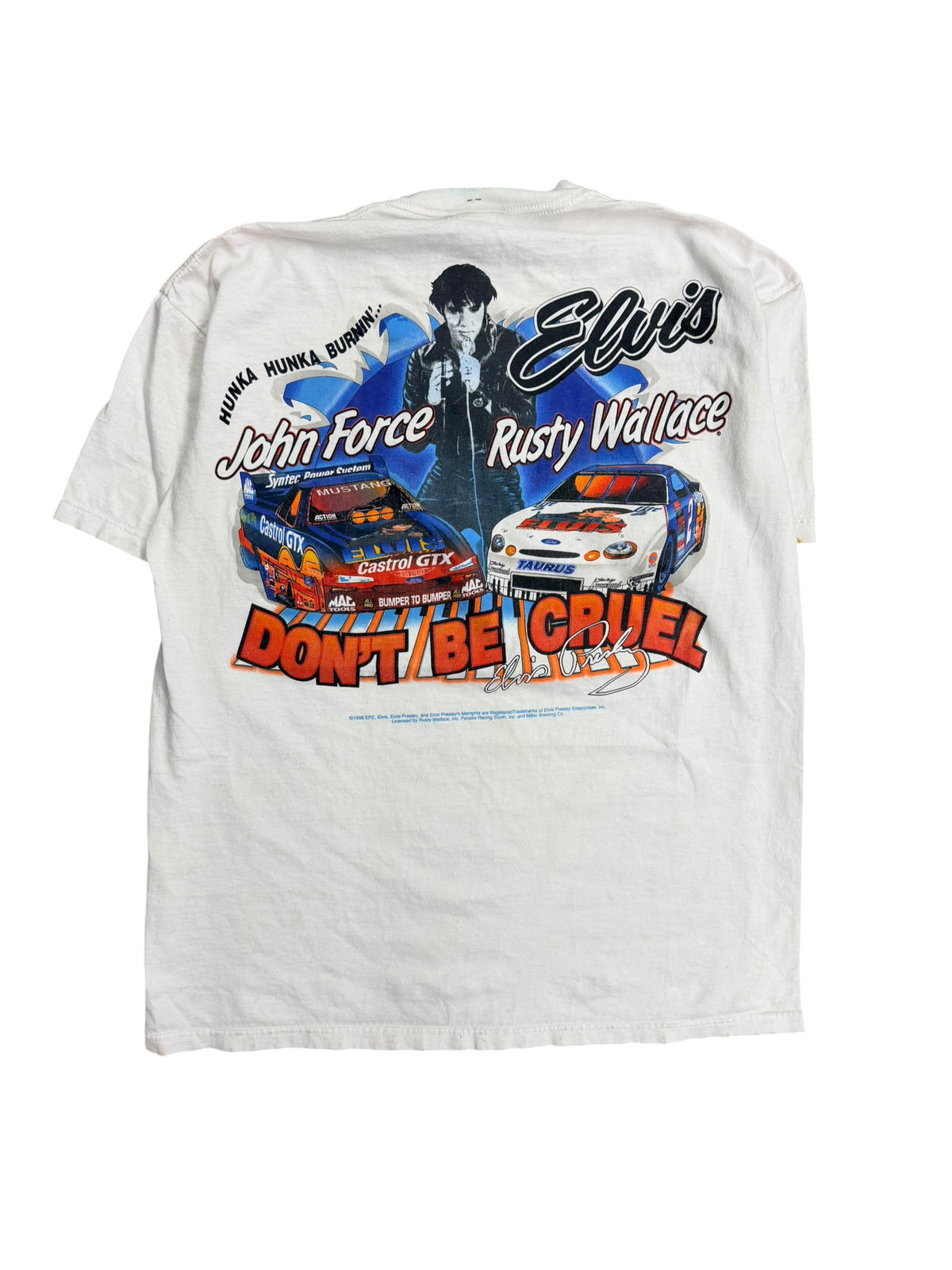 Vintage 2000s Elvis Nascar Racing Shirt Large