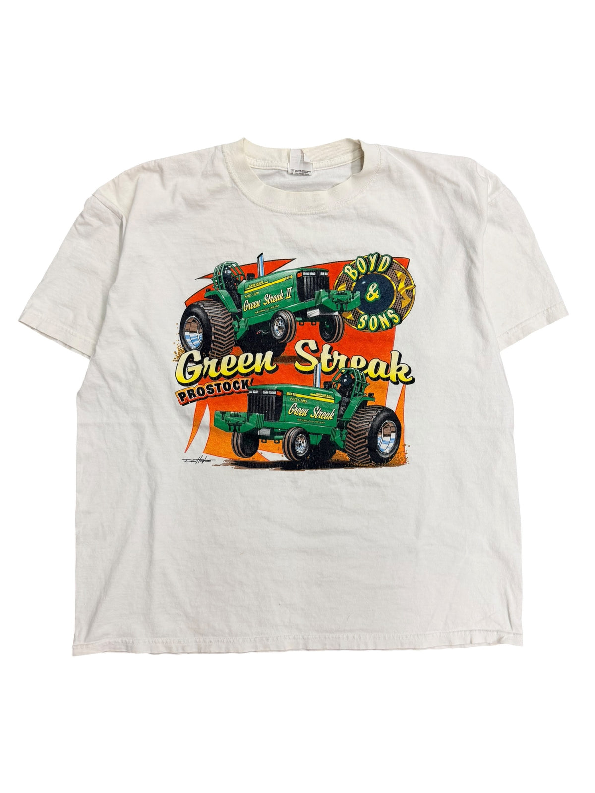Vintage 2000s Green Streak Tractors Shirt XL