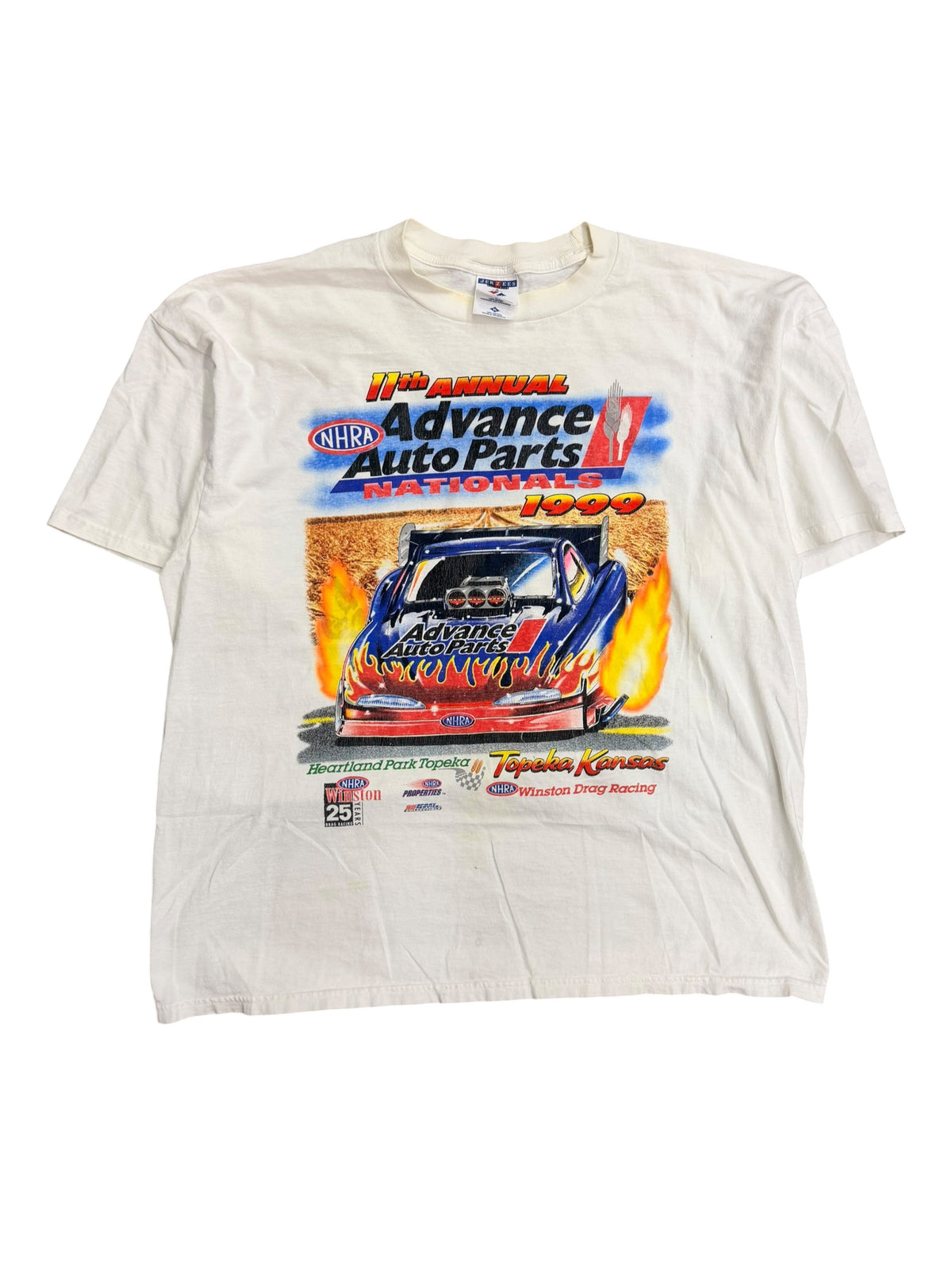 Vintage 1990s Advance Auto Parts Racing Shirt XL