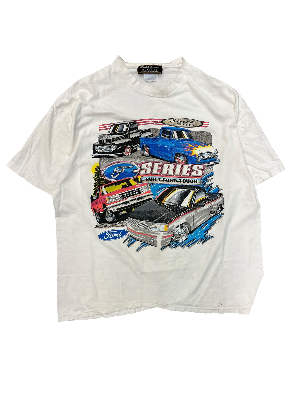 Vintage 1990s Ford F-Series Racing Shirt 2XL?