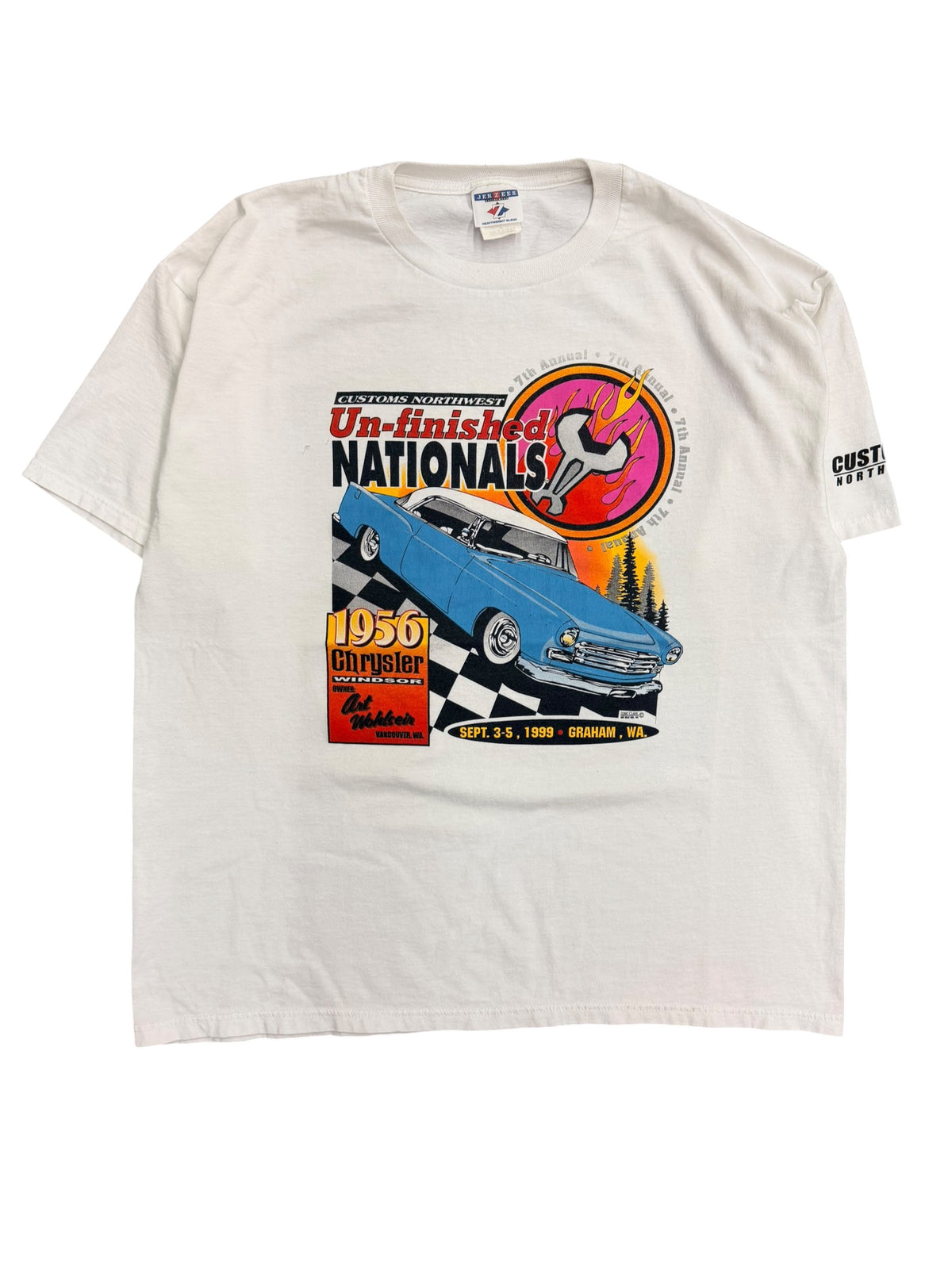 Vintage 1990s Un-Finished Nationals Chrysler Shirt XL