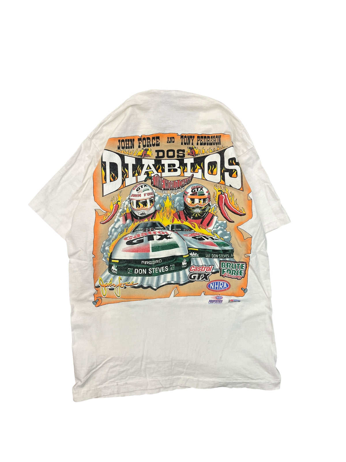 Vintage 1990s Dos Diablos Racing Shirt Large