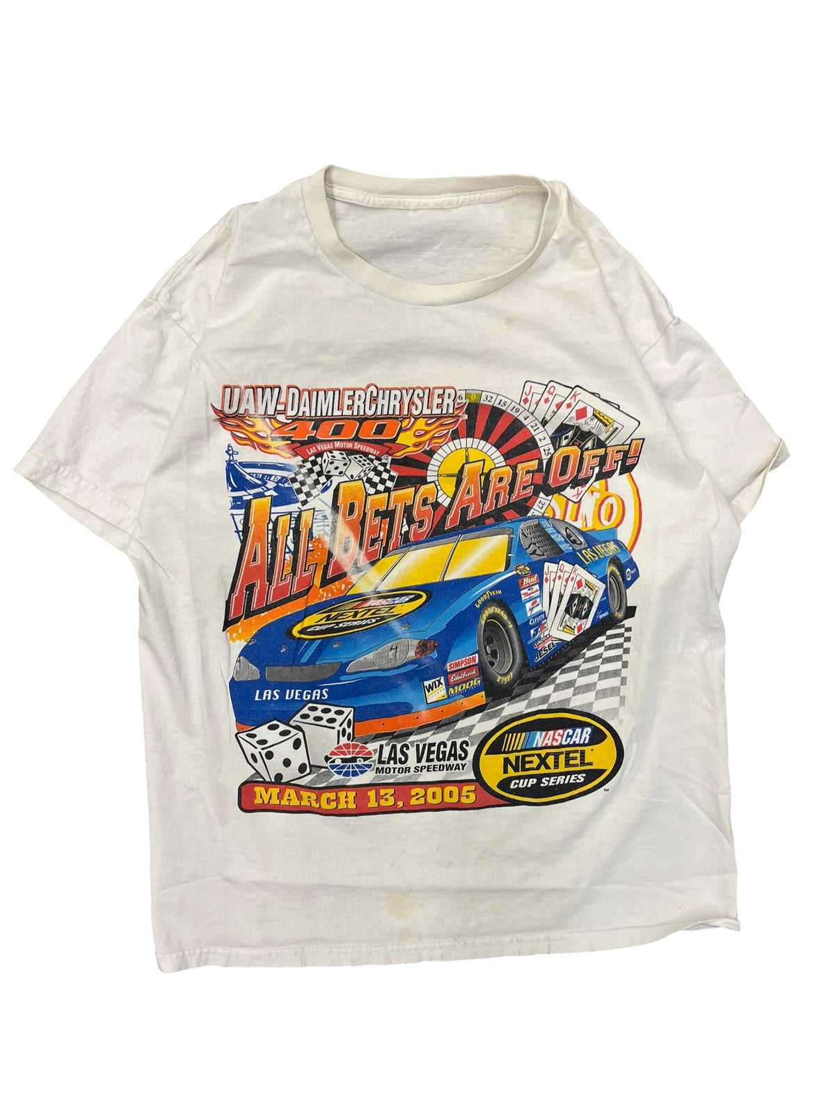 Vintage 2000s All Bets Are Off Nascar Shirt Large