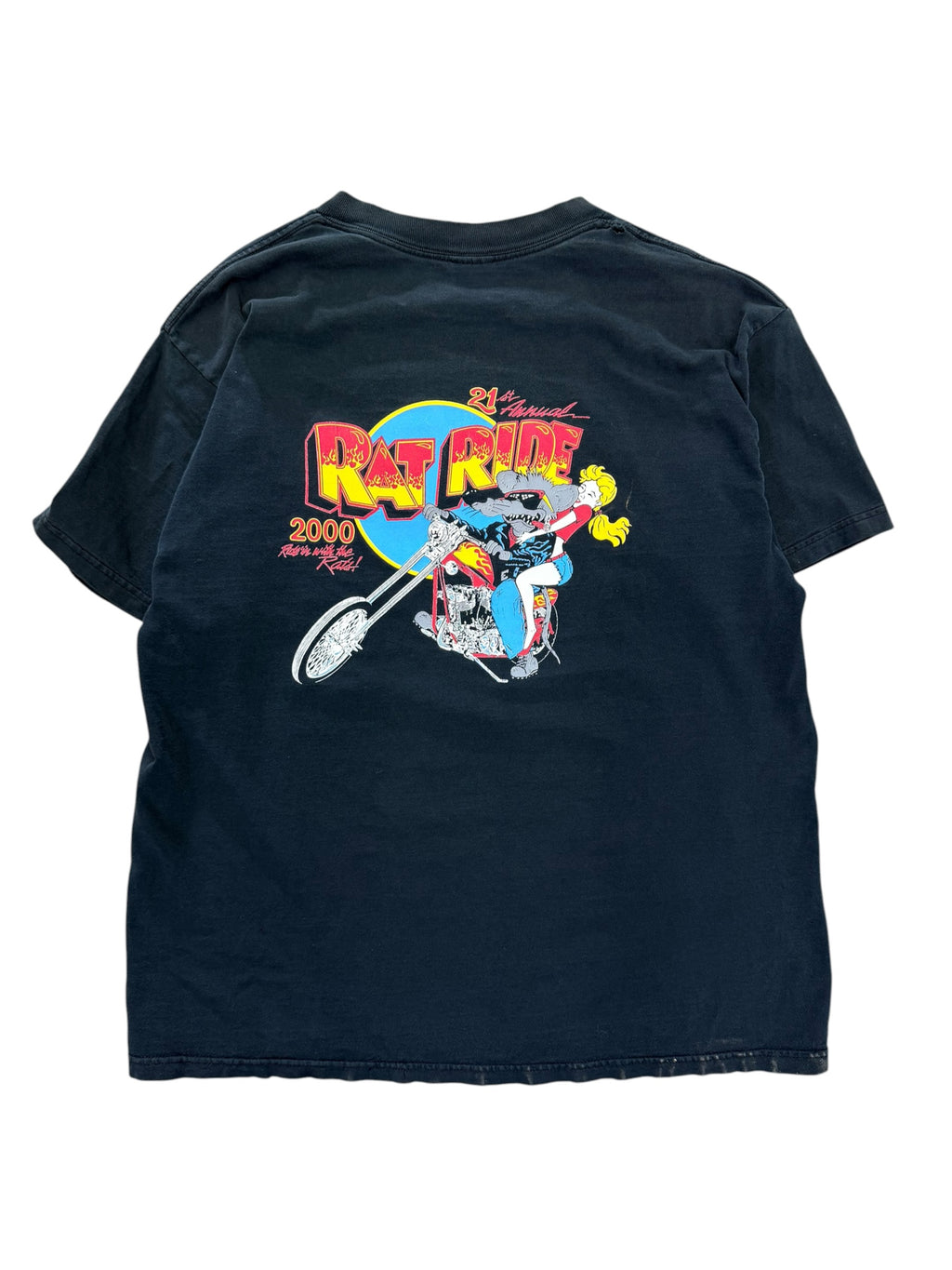 Vintage 2000s Cadillac Jacks Rat Ride Motorcycle Shirt XL