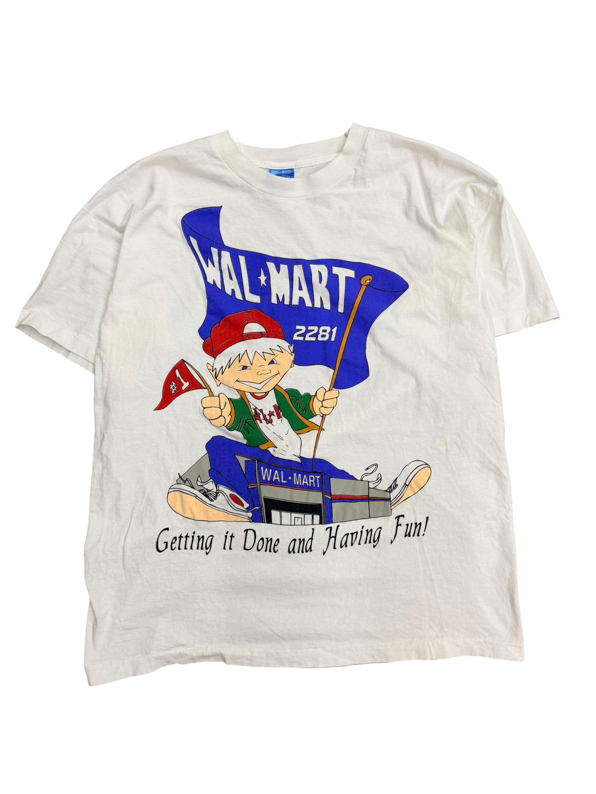 Vintage 1990s Walmart Team Promo Shirt XL