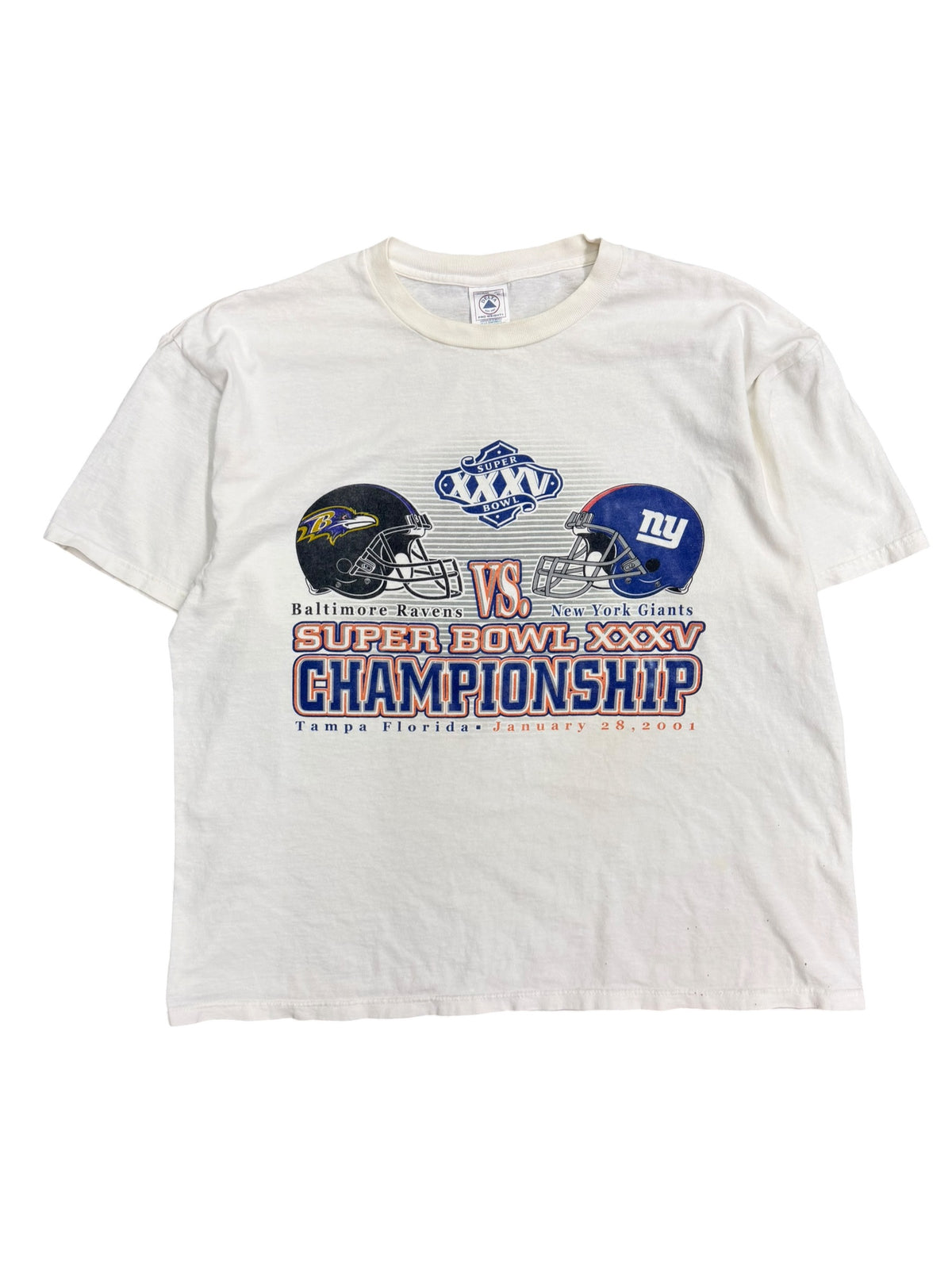 Vintage 2000s Ravens VS Giants Super Bowl Shirt XL