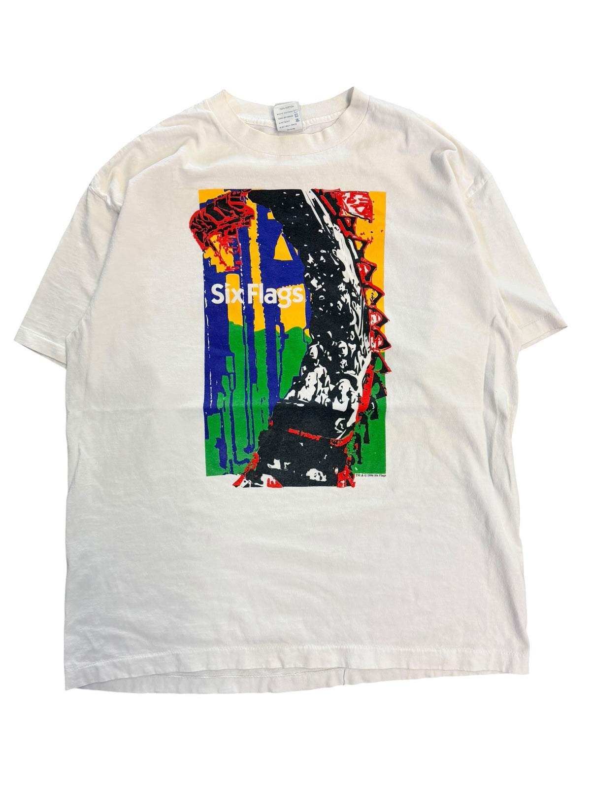 Vintage 1990s Six Flags Amusement Park Shirt XL