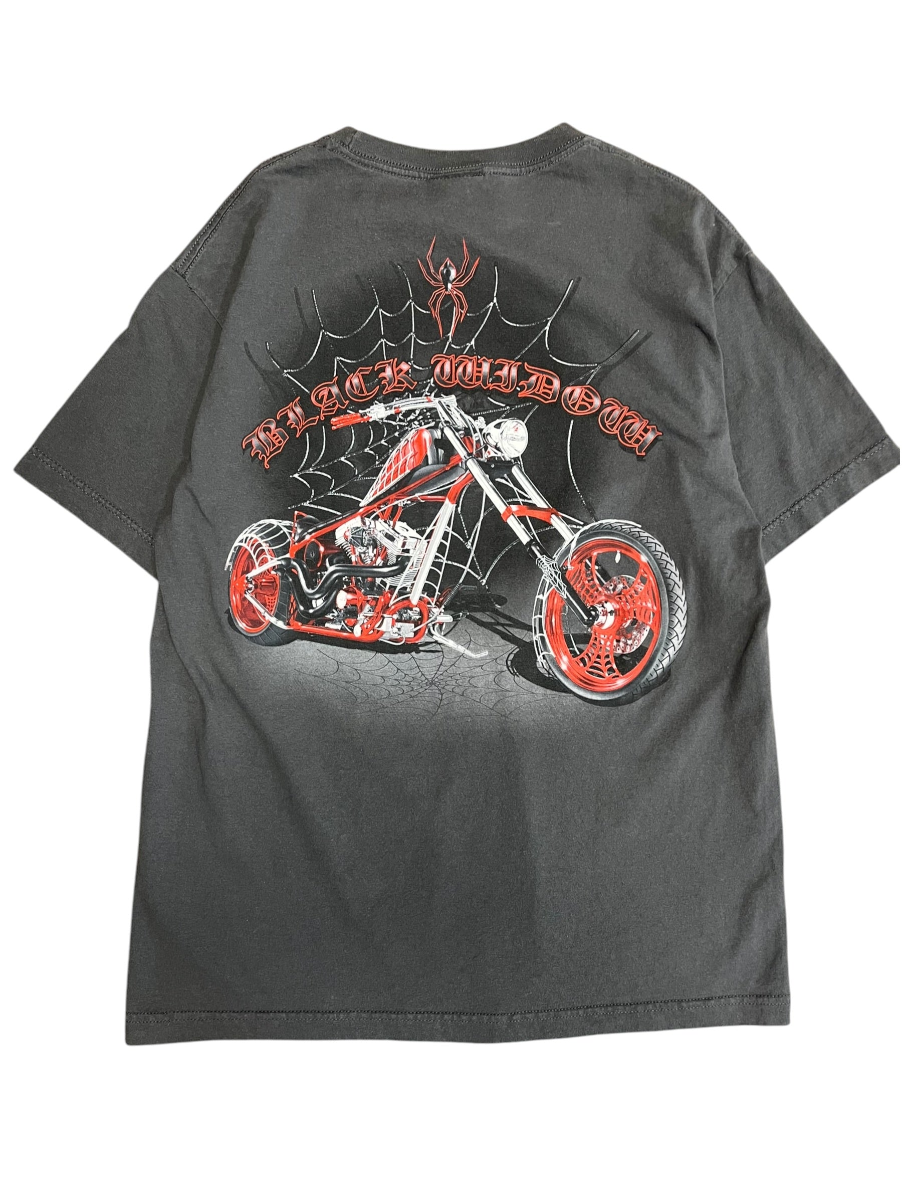 Vintage 2000s American choppers Black Widow shirt large