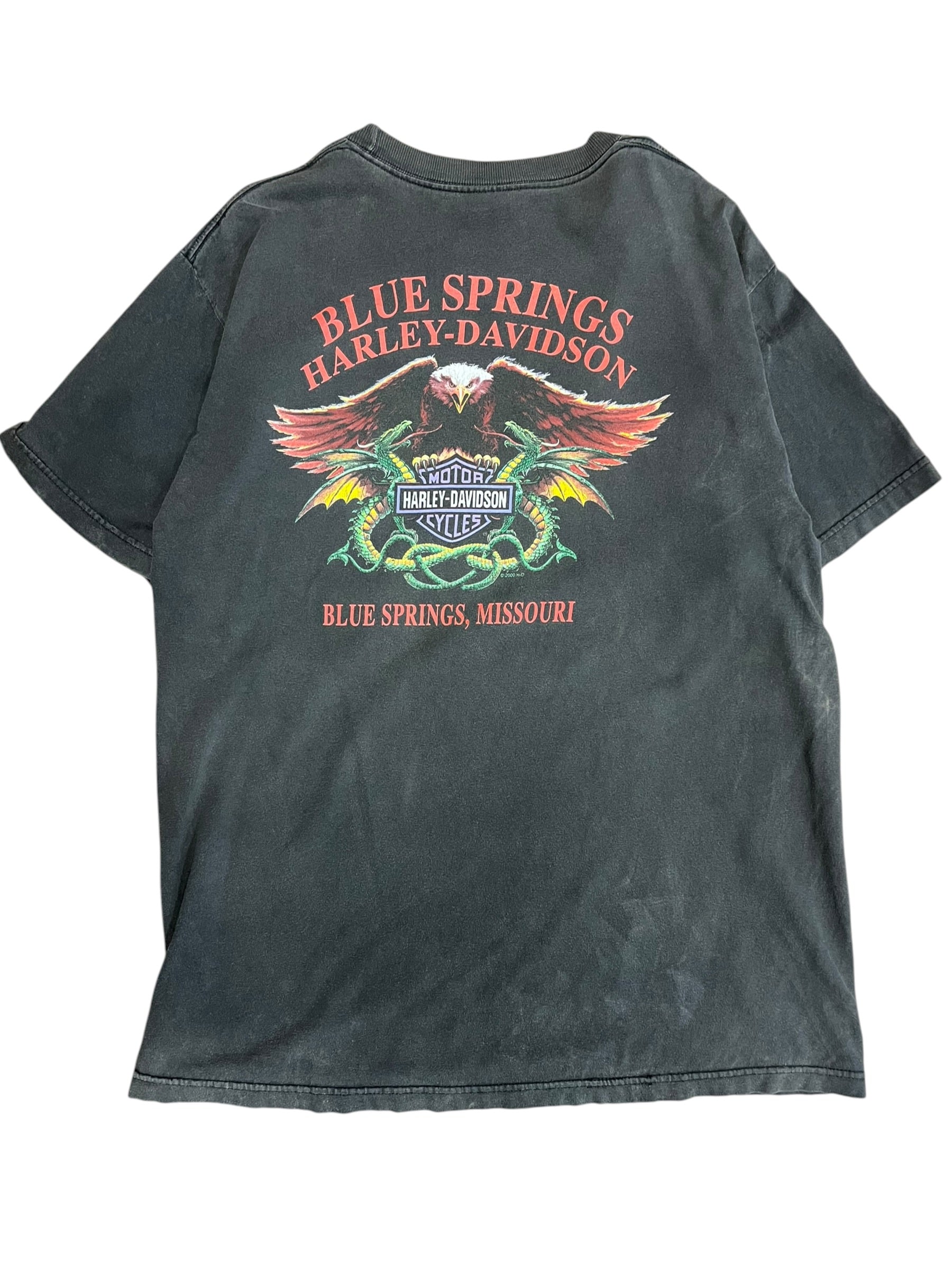Vintage 2000s Harley Davidson Blue Springs, Missouri shirt large