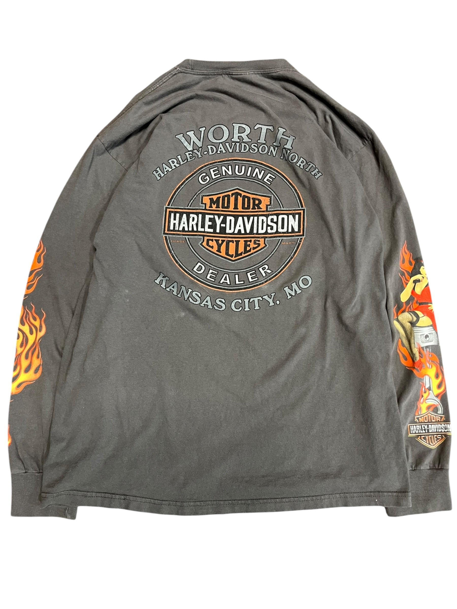 Vintage 2000s Harley’s Davidson Kansas City long sleeve shirt XL