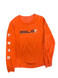 Vintage 2000s Oranage Polo Long Sleeve XL