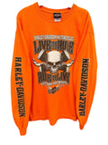 Vintage 2000s Harley Davidson Valparaiso, IL Long Sleeve Graphic Shirt XL