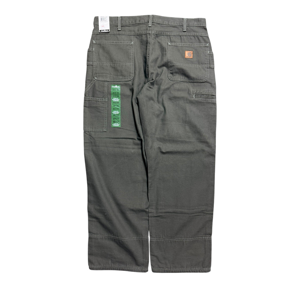 Vintage 2000s Carhartt Olive Green Double Knee DS Pants 38x30
