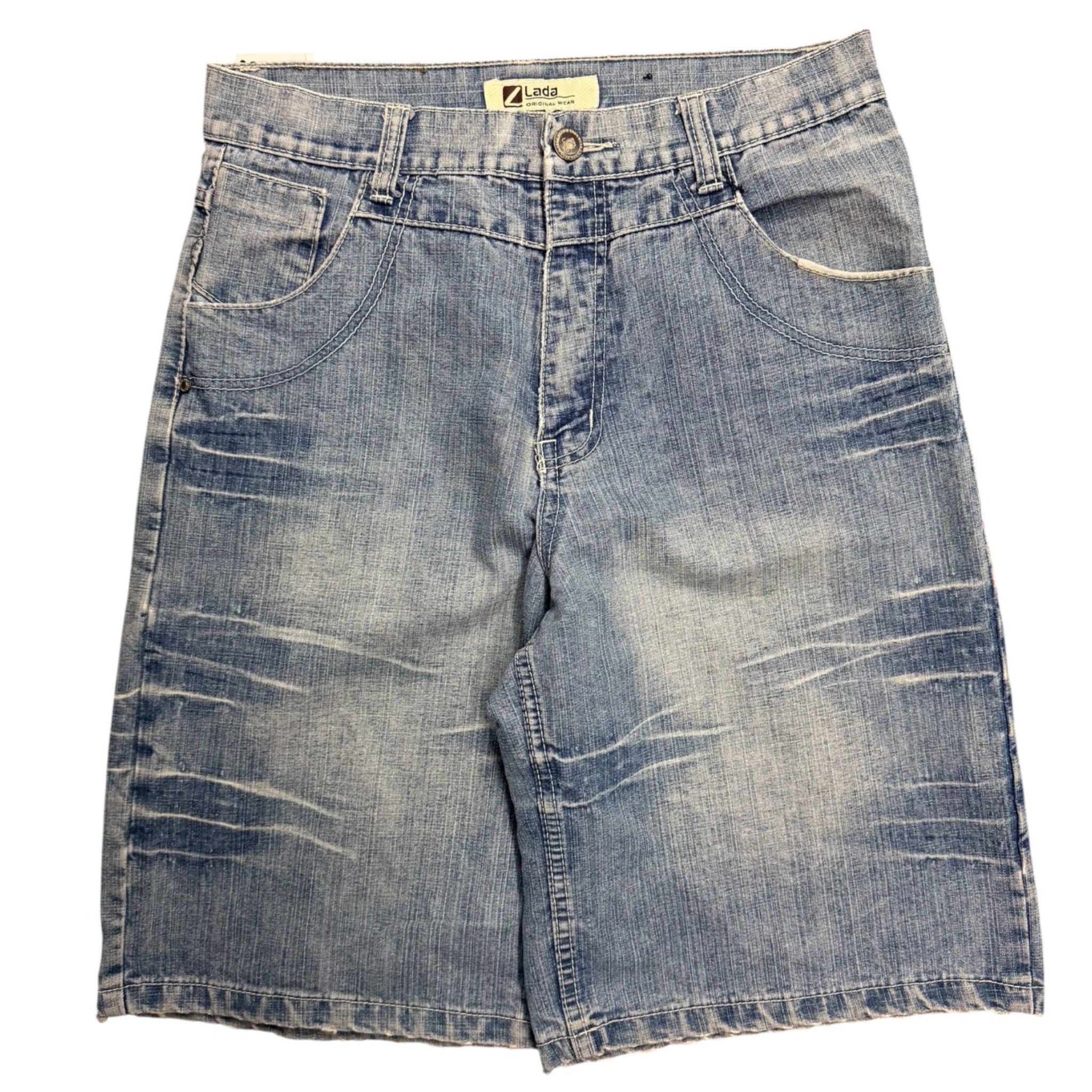 Vintage 2000s Lada Blue Baggy Denim Jorts 32W