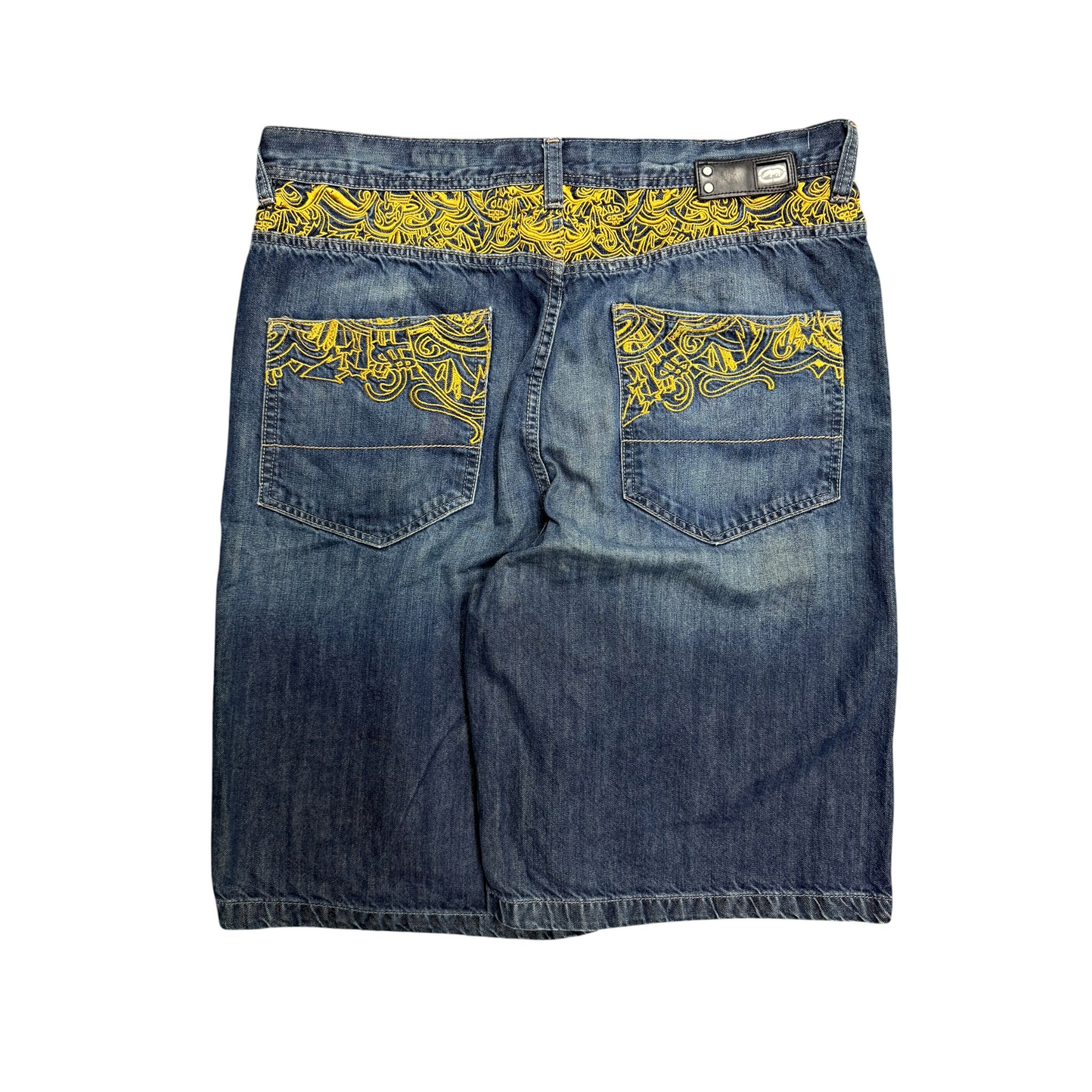Vintage 2000s Ecko Embroidered Baggy Denim Jorts 38W