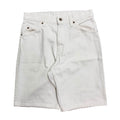 Vintage 1980s Levi’s White Denim Jort Shorts 30W