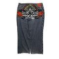 Vintage 2000s NSO Embroidered Baggy Denim Pants 42x32