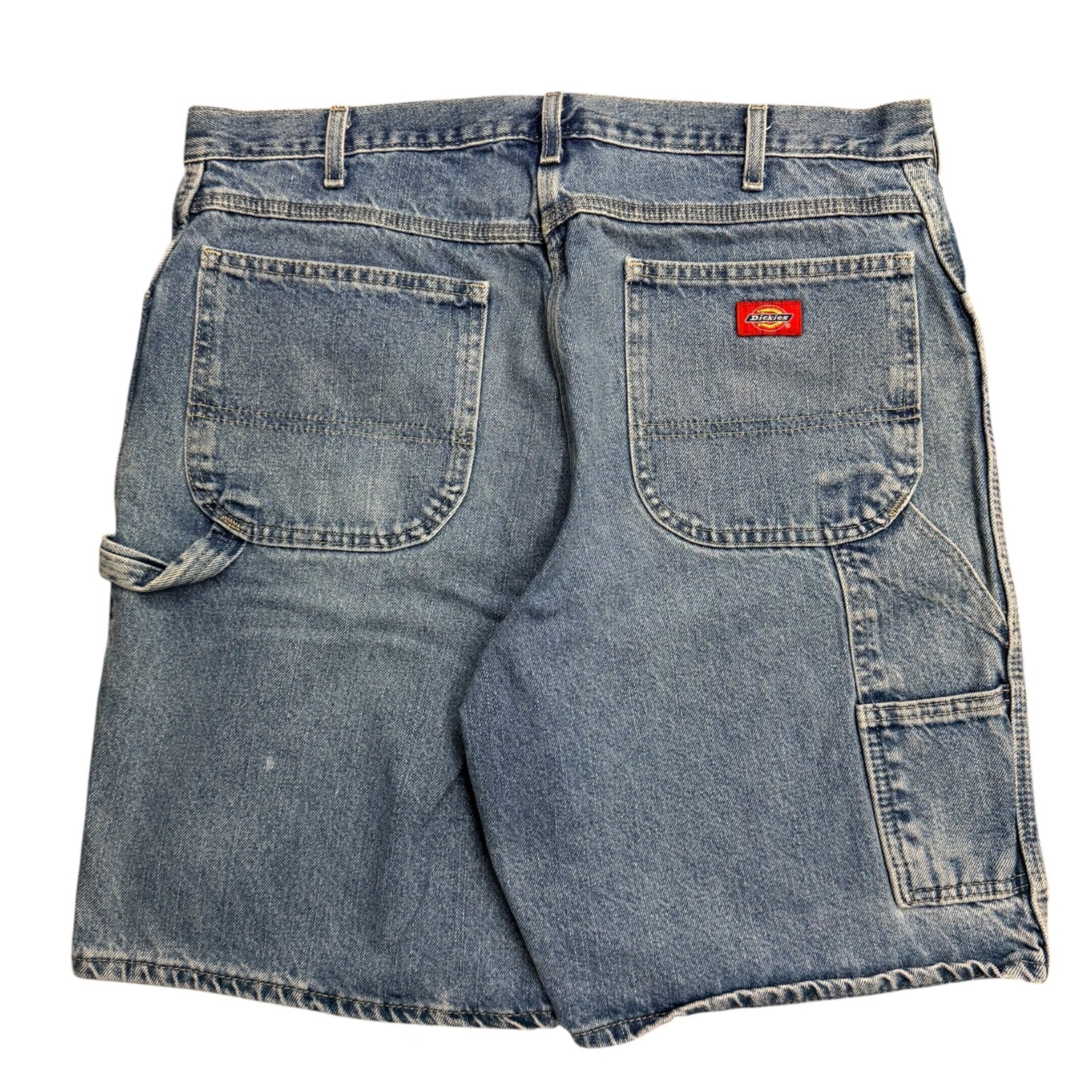 Vintage 2000s Dickies Workwear Blue Denim Jort Shorts 36W