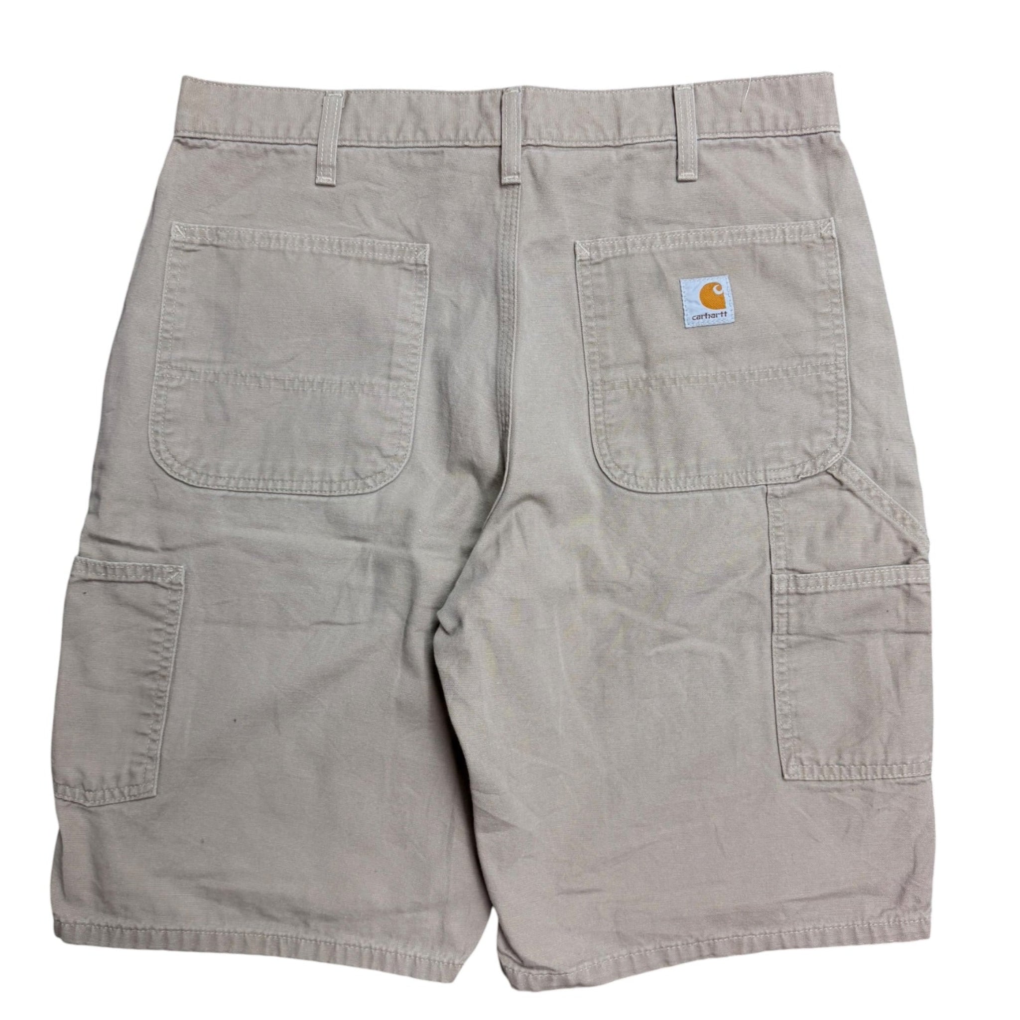 Vintage 2000s Carhartt Khaki Tan Workwear Jort Shorts 33W