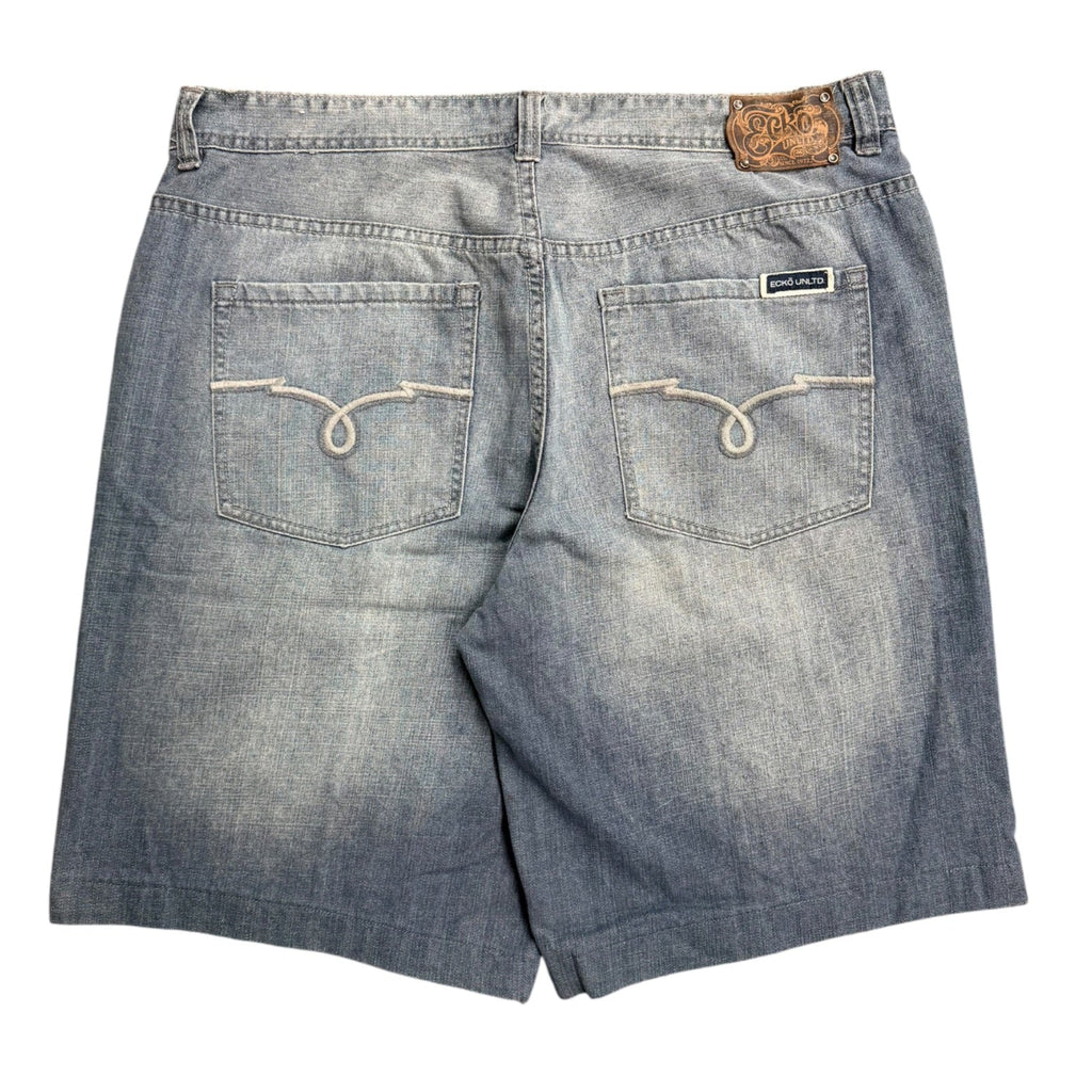 Vintage 2000s Ecko Unlimited Baggy Denim Jort Shorts 38W