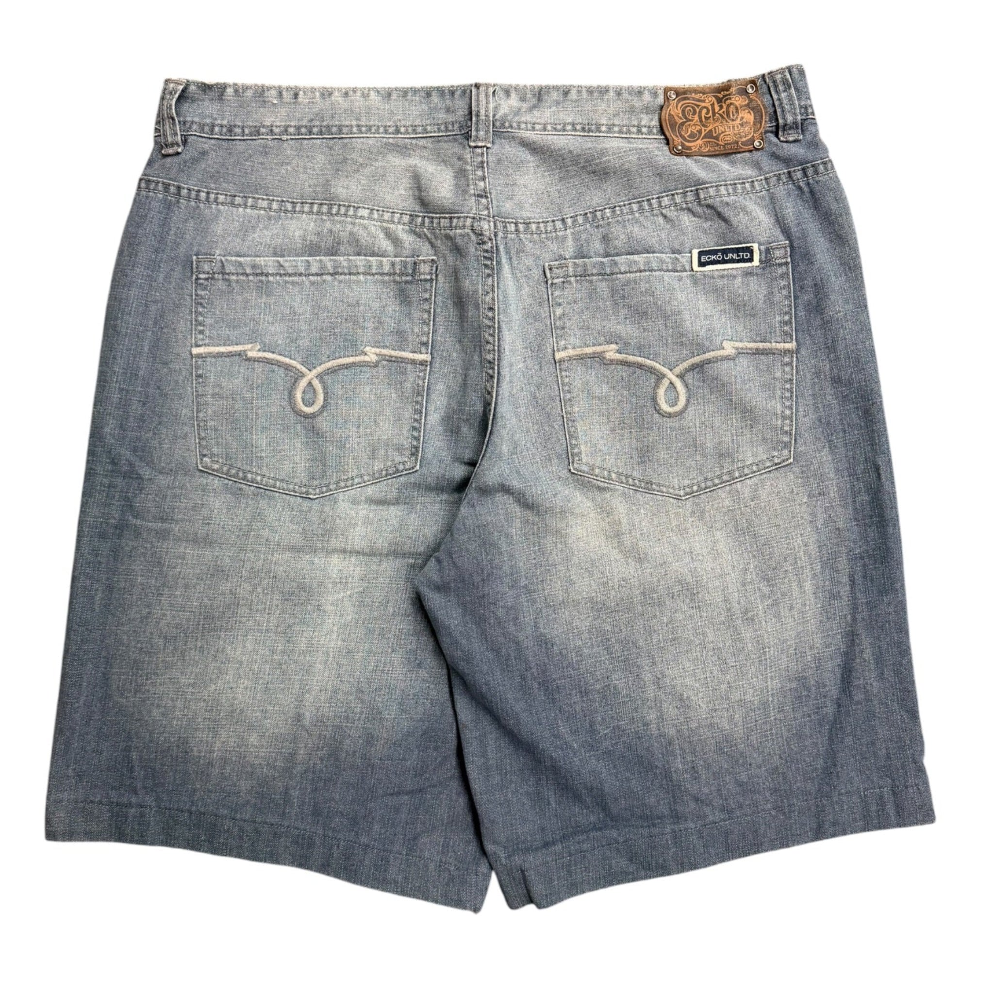Vintage 2000s Ecko Unlimited Baggy Denim Jort Shorts 38W