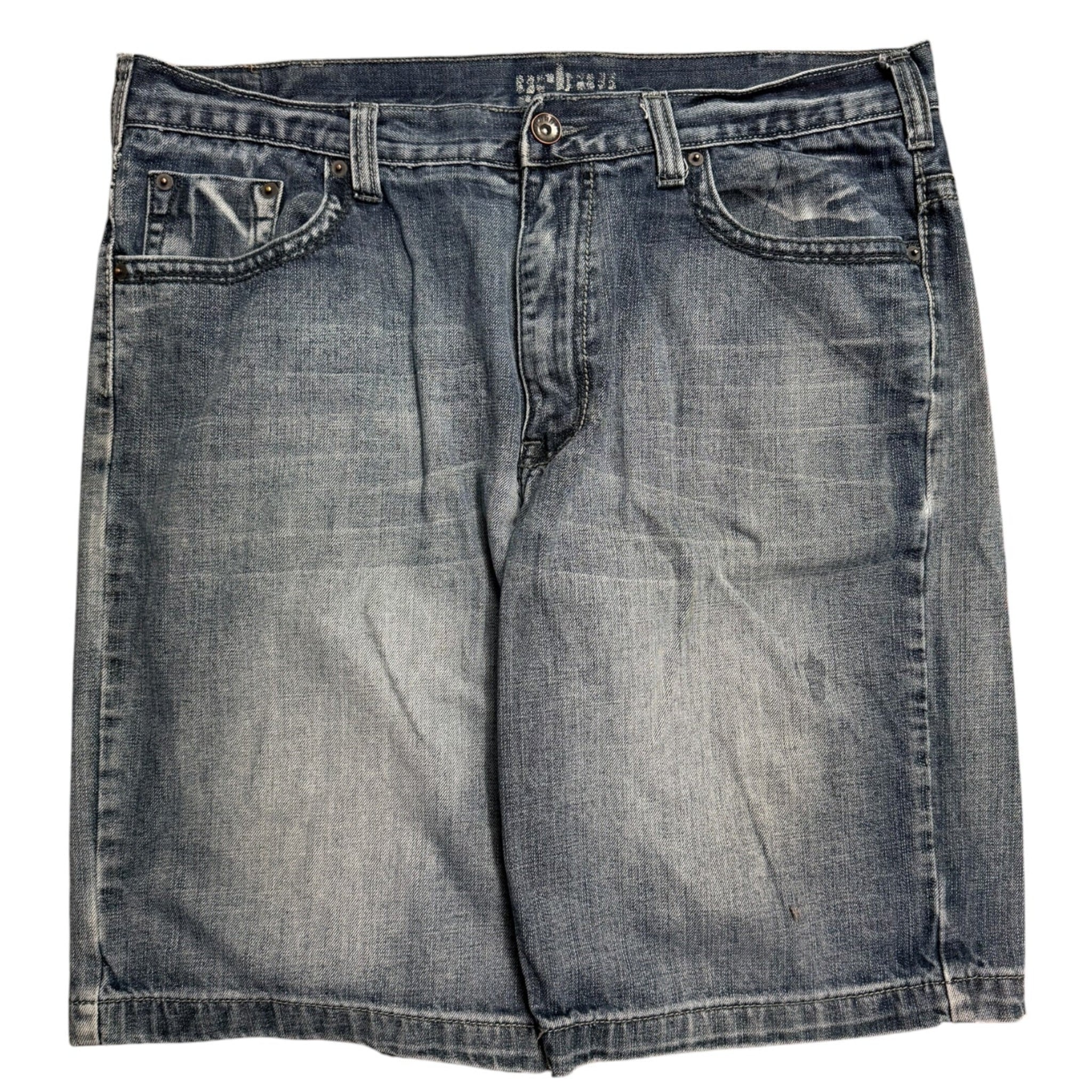 Vintage 2000s Urban Pipeline Baggy Blue Denim Jort Shorts 38W