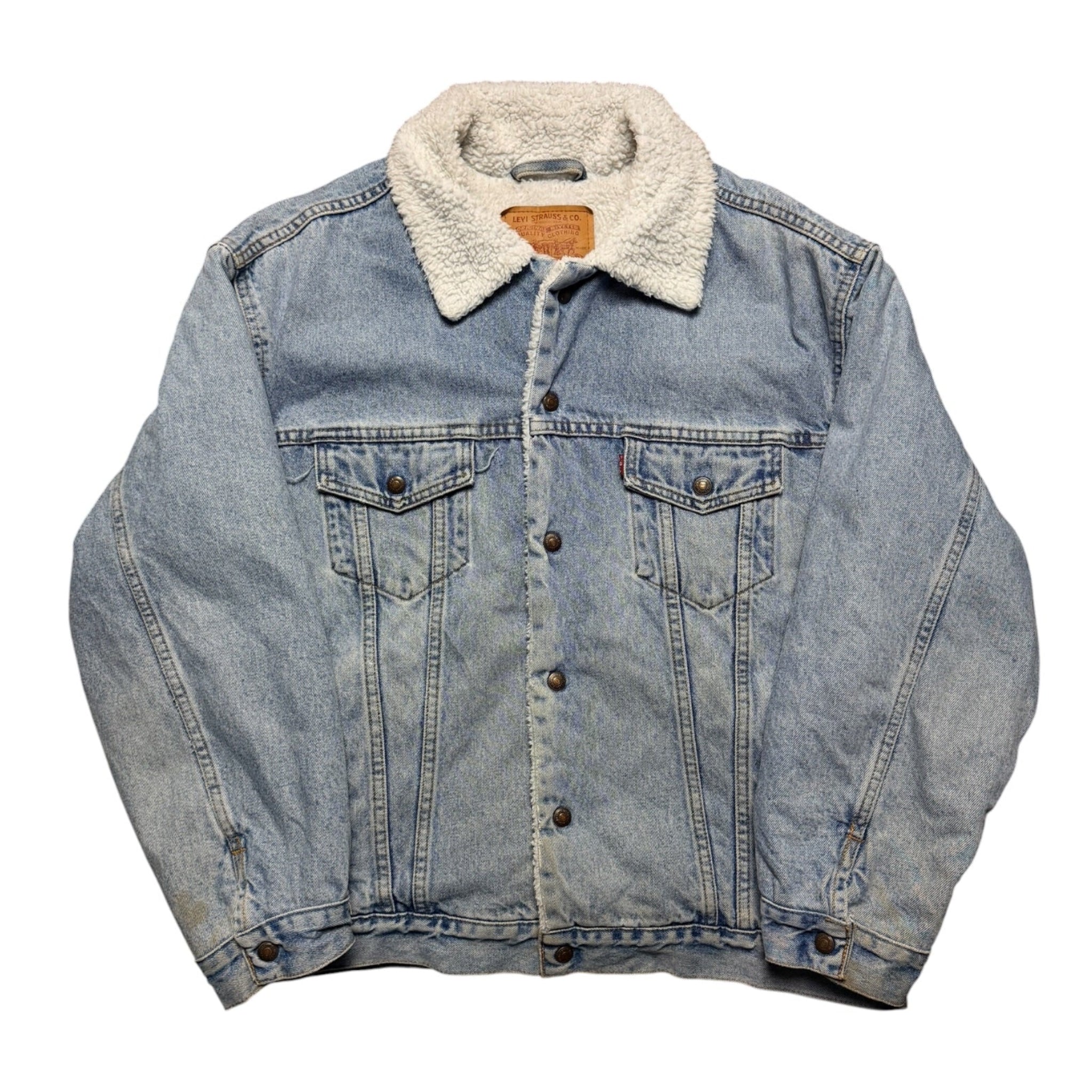 Vintage 1980s Levi’s Sherpa Lined Denim Jacket Large