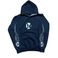 Vintage 2000s Sapphire Lounge Skull Sleeve Graphic Hoodie Medium