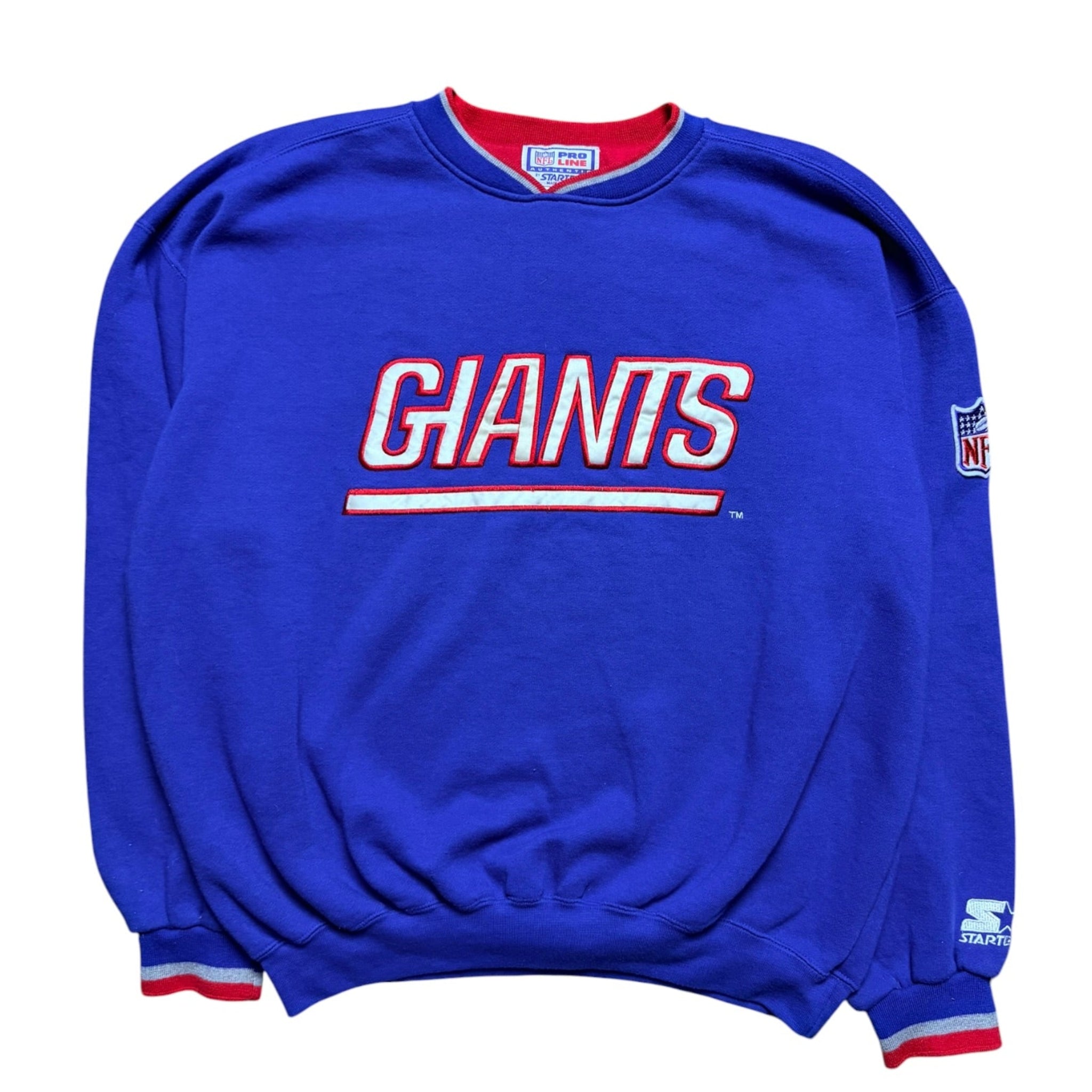 Vintage 1990s New York Giants Starter Crewneck Sweater XL