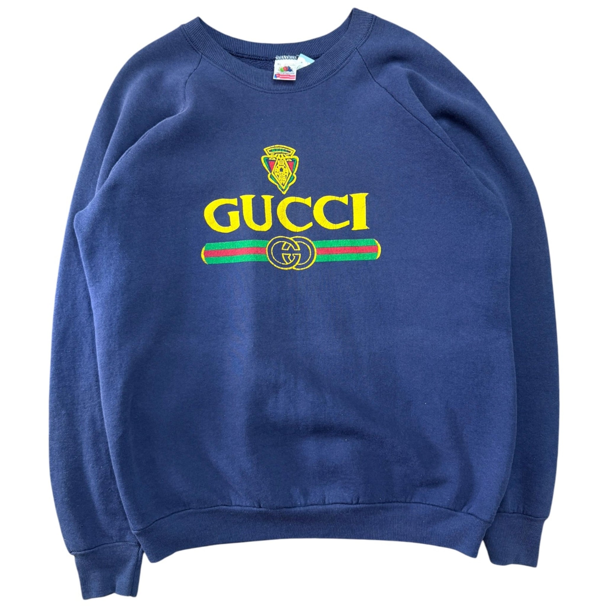 Vintage 1990s Gucci Graphic Crewneck Sweater XL