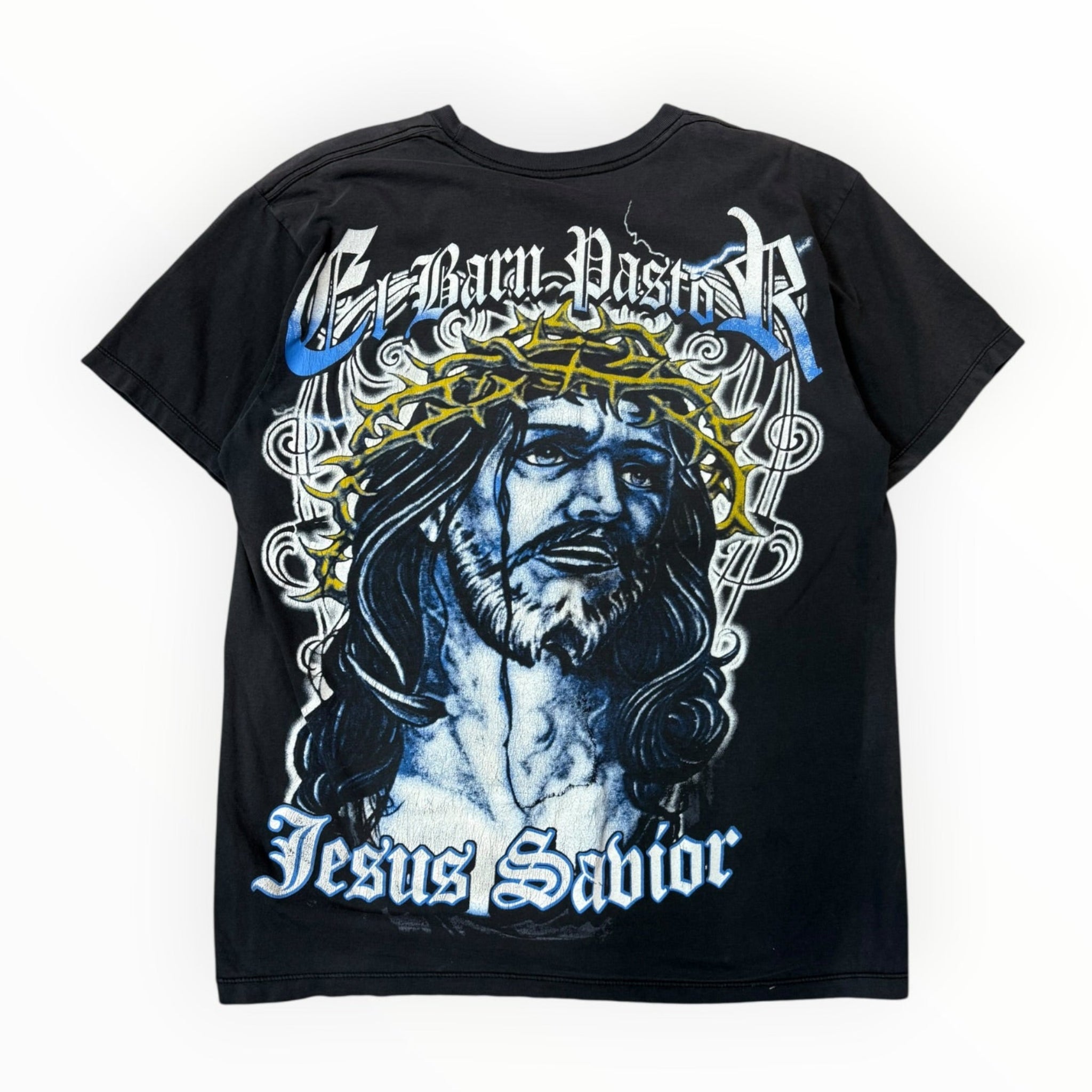 Vintage 2000s Jesus Savior Chicano Shirt MEDIUM