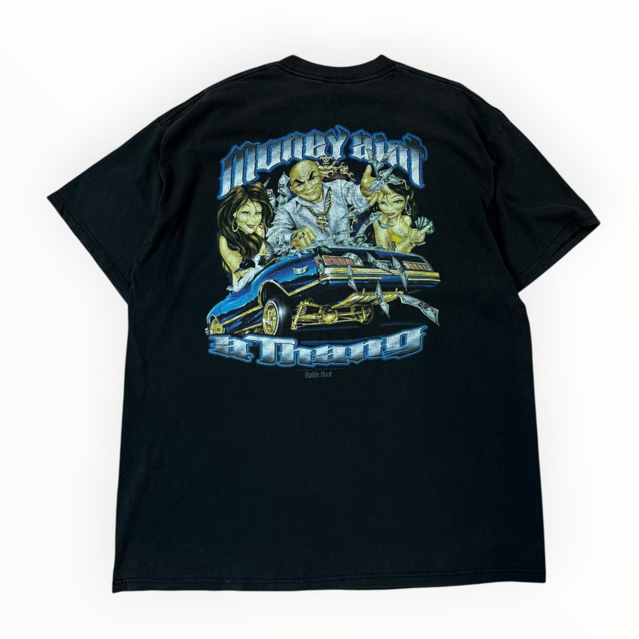 Vintage 1990s Rolling Hard Money Aint A Thing Shirt 2XL