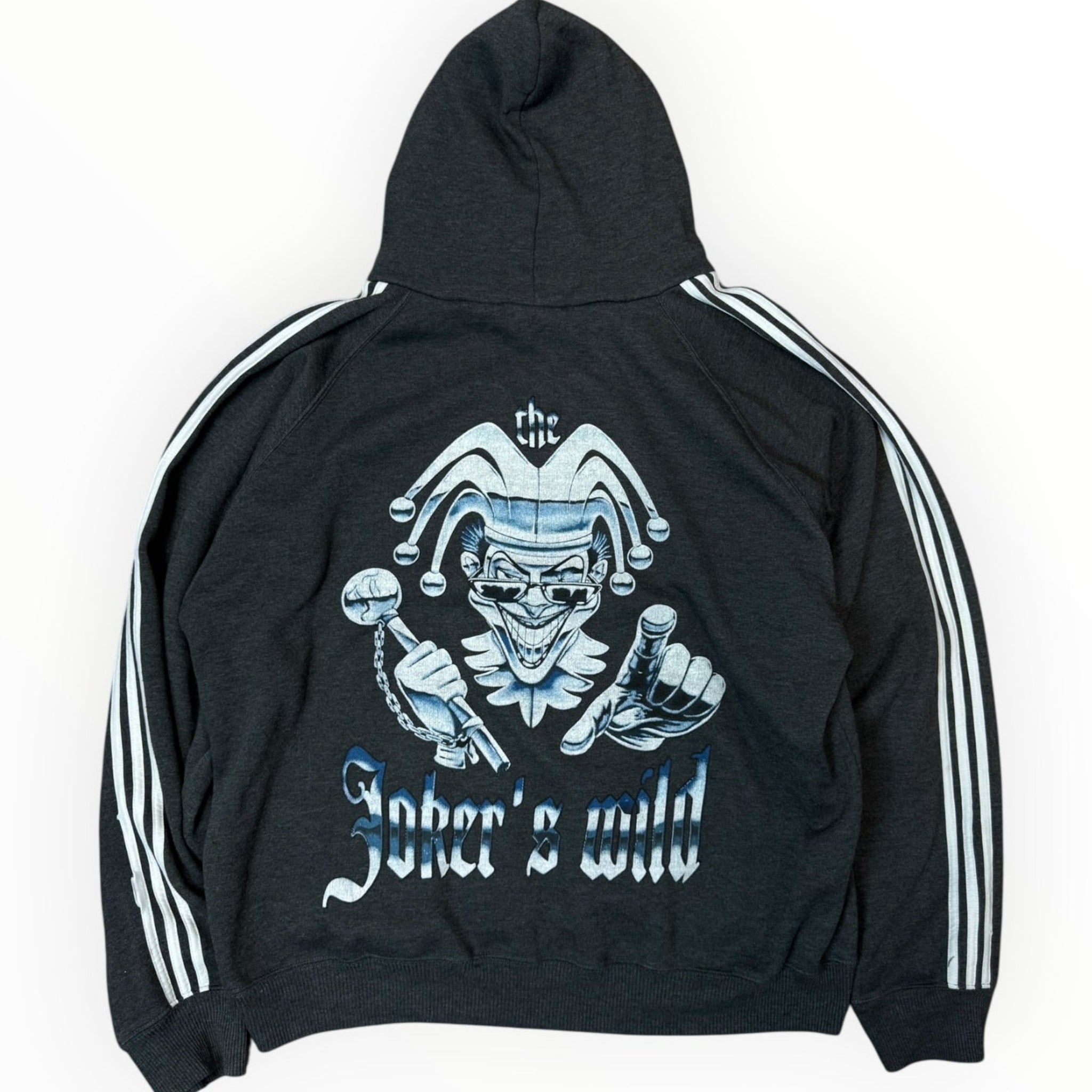 Vintage 1990s The Jokers Wild Lowrider Chicano Hoodie LARGE