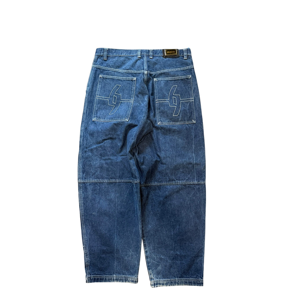 Vintage 2000s Players69 Baggy Wide Leg Denim Pants 40x32