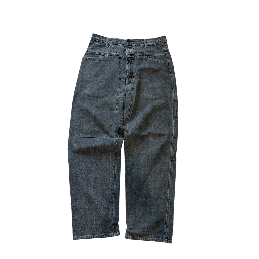 Vintage 2000s Girbaud Jean Black Baggy Denim Pants 34x32