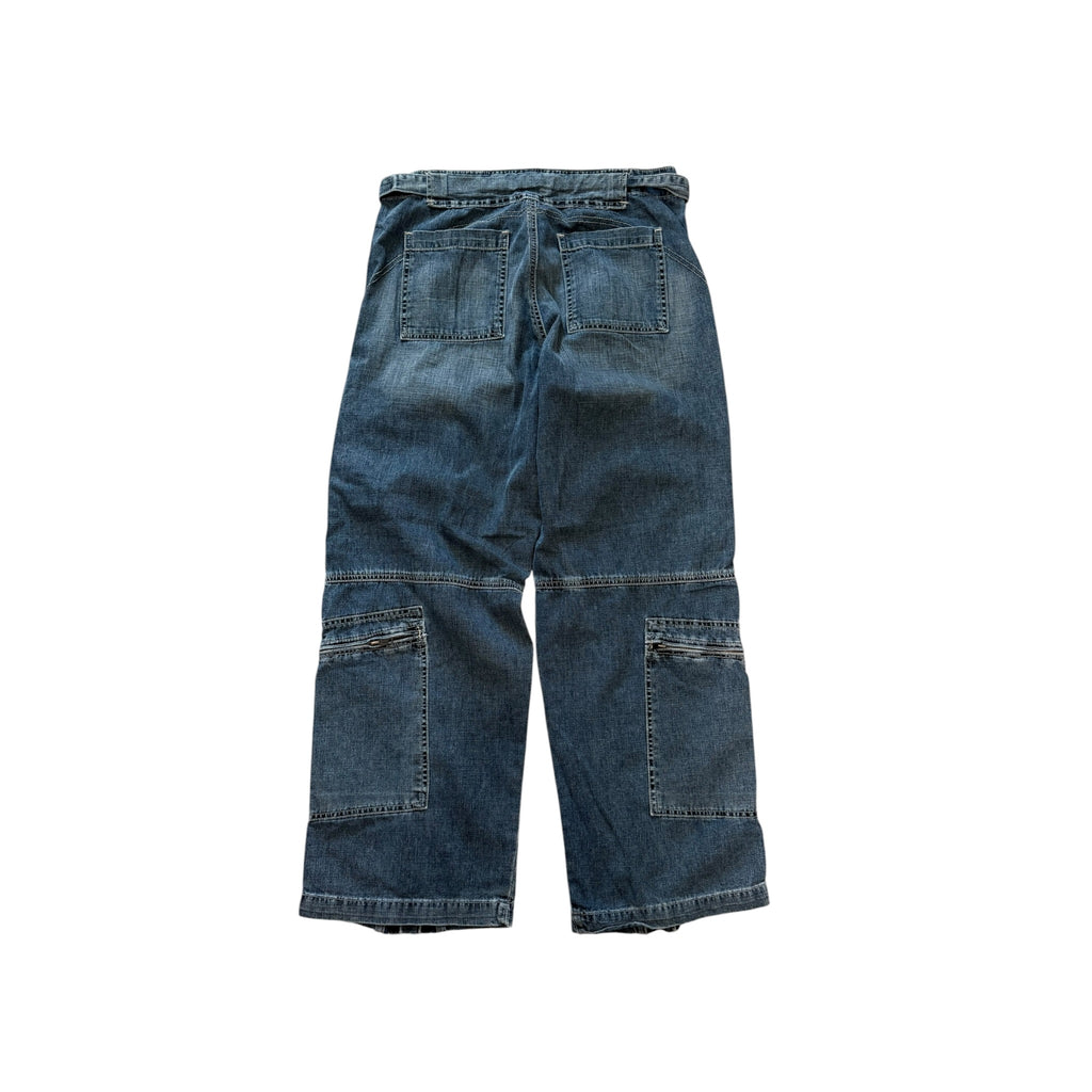 Vintage 2000s Express Baggy Multi Pocket Denim Pants 30x30