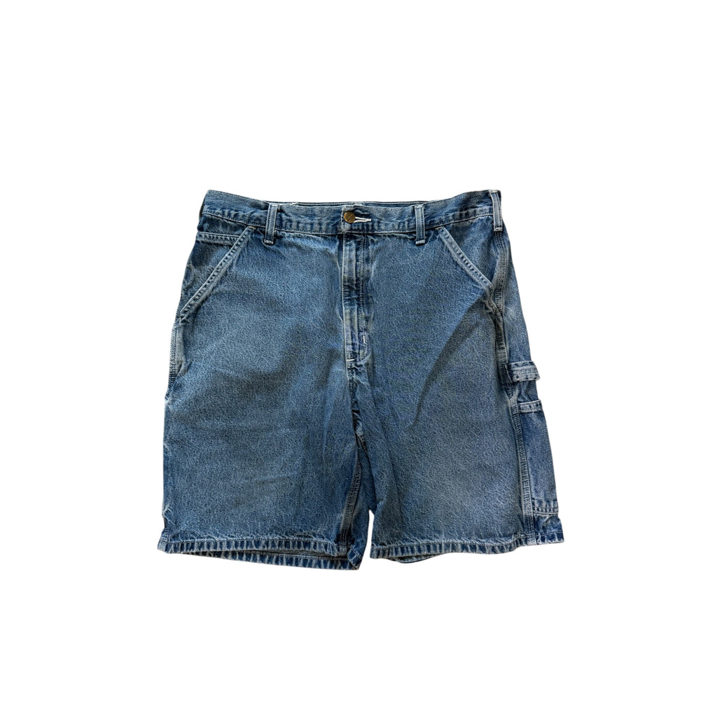 Vintage 2000s Carhartt Blue Carpenter Denim Jorts 36W