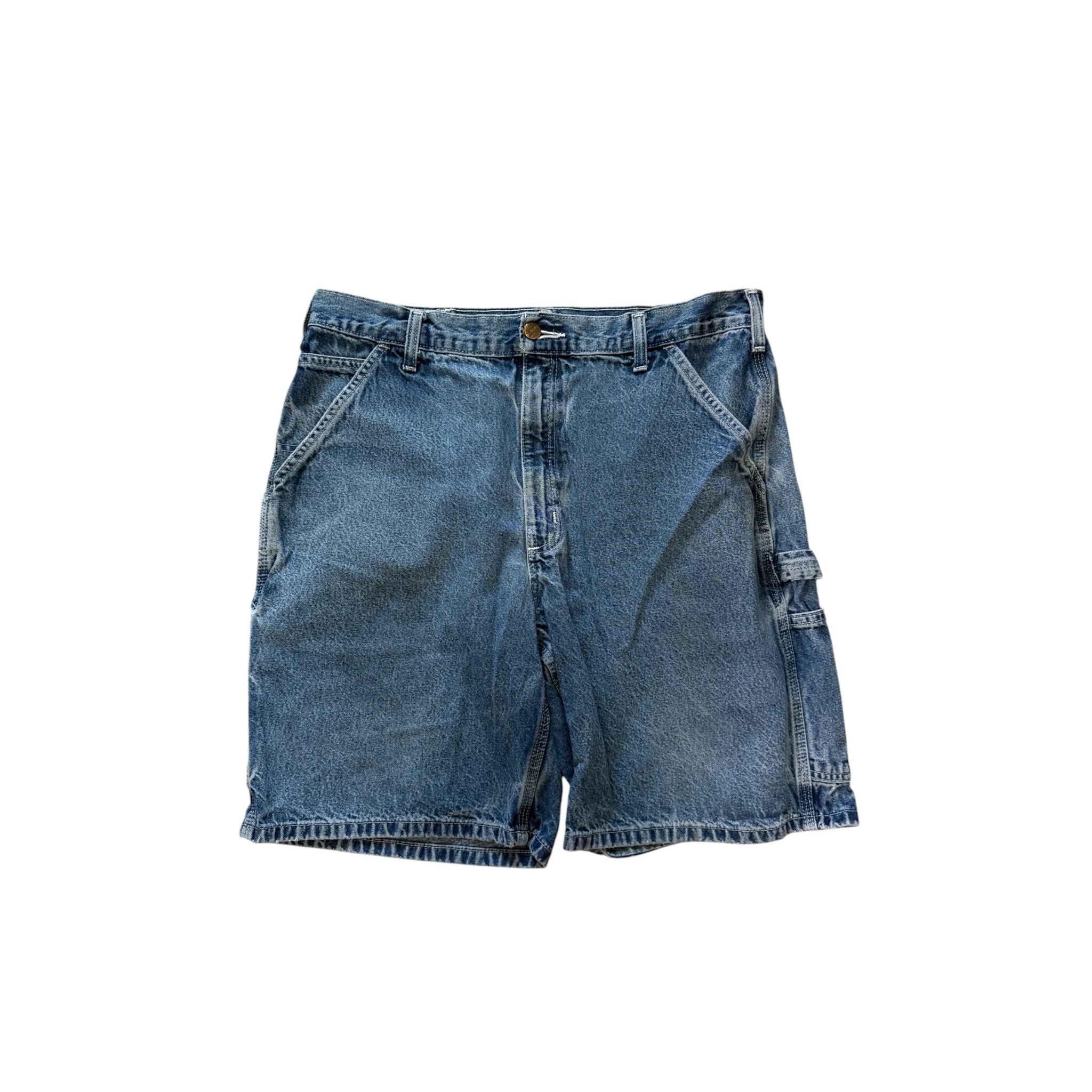 Vintage 2000s Carhartt Blue Carpenter Denim Jorts 36W